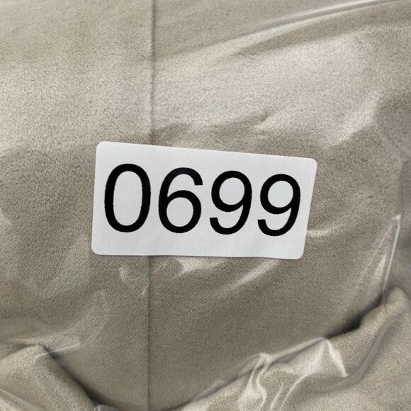 Banana Republic Trench Jacket Womens Large Beige Faux Suede Tie Belt Drape Front - Picture 11 of 11